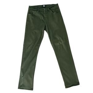 7 For All Mankind Luxe Sport Slimmy Stretch Jeans Olive 30x32